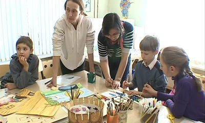 Дети снимают мультфильм о Сергии Радонежском