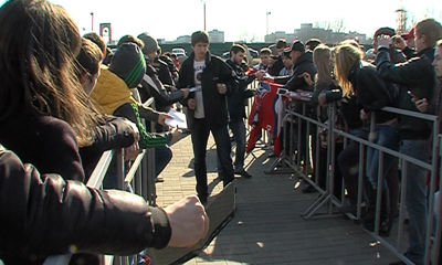 Болельщики встречают «Локомотив»