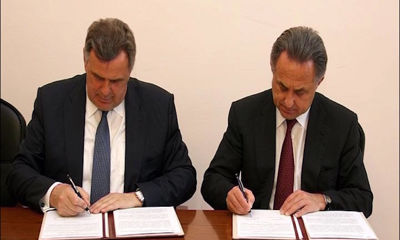 Встреча министра спорта России Виталия Мутко с Сергеем Ястребовым