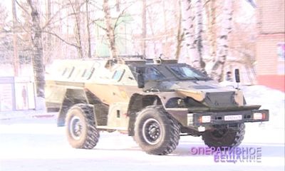 В Ярославле «обстреляли» боевую машину спецназа