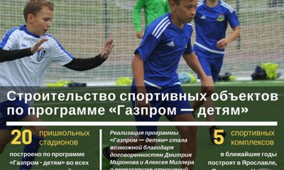 В Ярославской области в этом году построили 20 стадионов