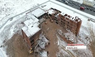 ВИДЕО С КВАДРОКОПТЕРА: От недостроенной гостиницы «Чайка» практически ничего не осталось