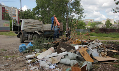 На улице Доронина ликвидировали свалку отходов