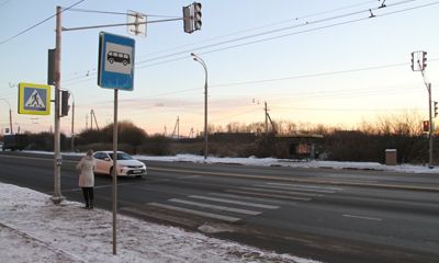 На опасном переходе в Рыбинске установили светофор