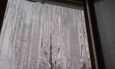 На балконе у ярославны выросла «решетка» из сосулек