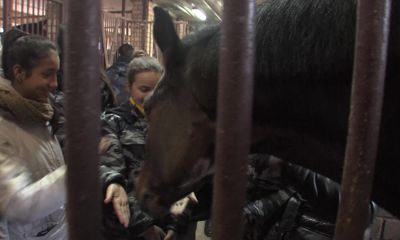 Воспитанники кадетских классов пообщались с лошадьми и научились ездить верхом