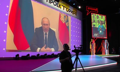 Владимир Путин провел телемост с участниками форума «Проектория»
