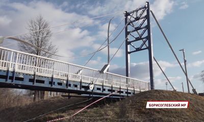 В Борисоглебском обрушился пешеходный мост, который до сих пор на гарантии: подробности