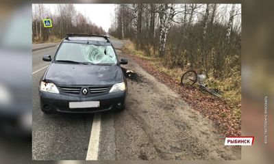 В Рыбинске сбили 72-летнего велосипедиста