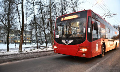 14 троллейбусов ходят по новой контактной сети по Тутаевскому шоссе