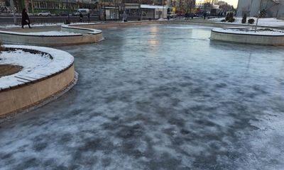 В Заволжском районе в новом сквере зальют каток