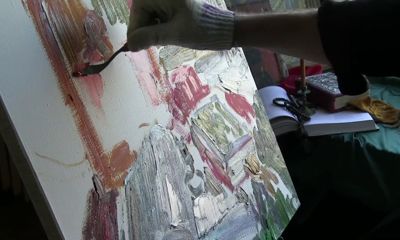 художник Василий Шиханов поделился секретами мастерства с осужденными рыбинской колонии