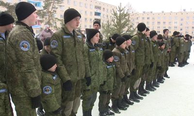 В профильном военно-патриотическом клубе Ярославля прошло торжественное построение