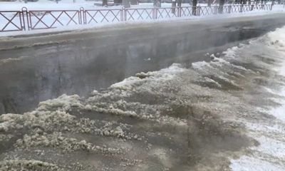 В Красноперекопском районе после прорыва трубы затопило дорогу