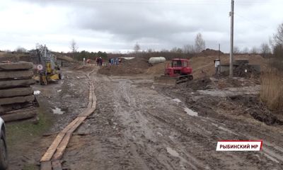В поселке Тихменево идет строительство новых очистных сооружений