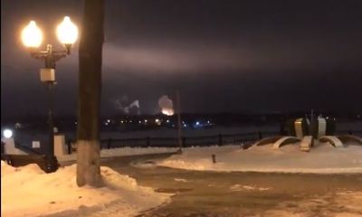 Момент взрывов в Заволжском районе Ярославля попал на видео