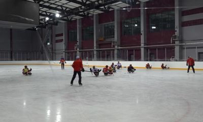 В Ярославле прошли совместные тренировки местной и тульской юношеских команд по следж-хоккею