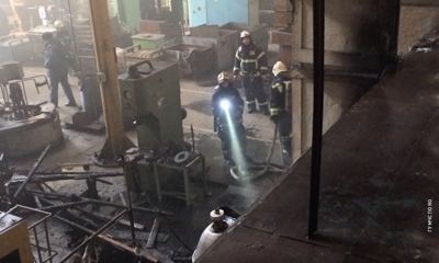 В Рыбинске загорелся крупнейший в стране завод дорожных катков