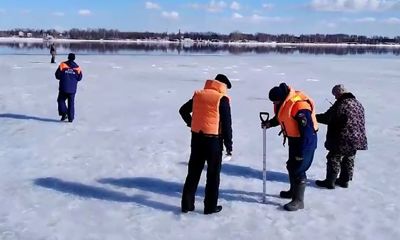 В Ярославской области запрещен выход на лед: на Волге и Которосли прошли рейды
