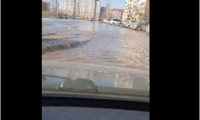 Улица в Заволжском районе Ярославля превратилась в реку