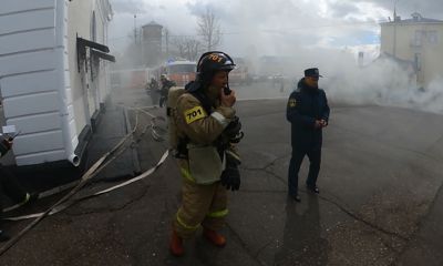 К счастью, учения: на перроне Московского вокзала «загорелся» поезд