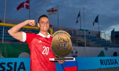 Ярославец стал лучшим бомбардиром чемпионата России по пляжному футболу