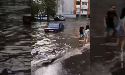 В Ярославле улица Рыкачева полностью ушла под воду