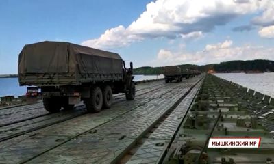 В Мышкинском районе Ярославской области состоялись занятия по боевой подготовке отдельного понтонно-мостового железнодорожного батальона
