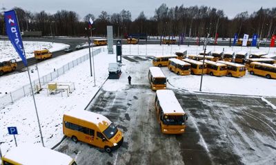 Более 50 новых современных школьных автобусов отправились в Ярославский район и другие города области