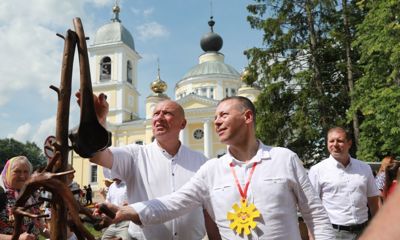 В торжественных мероприятиях в честь юбилея города Мышкина принял участие Михаил Евраев
