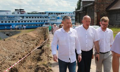 Михаил Евраев оценил работы на объектах, которые благоустраивают в Мышкине