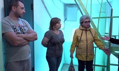 На Ленинградском проспекте литры дождевой воды промочили целый дом с девятого по первый этаж