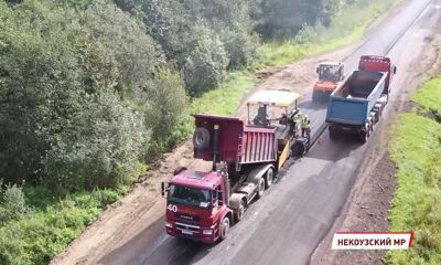 На границе Некоузкого и Мышкинского отремонтировали дорогу