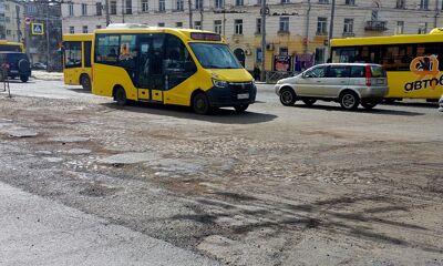 У Гиганта сняли асфальт, и обнажилась булыжная мостовая