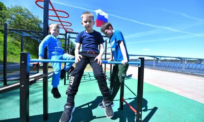 Новая площадка для воркаута появилась на Волжской набережной в Ярославле