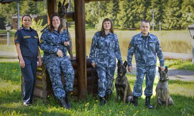 Начальник кинологического отделения отдела охраны угличской колонии Ирина Багина — победитель всероссийских соревнований