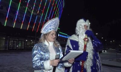 Ярославское училище олимпийского резерва по хоккею преобразила яркая подсветка