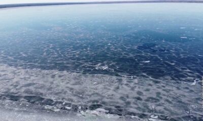 В сети появились красочные кадры замерзшего Плещеева озера