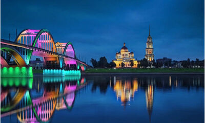 158 млн рублей потратят на подсветку моста через Волгу в Рыбинске