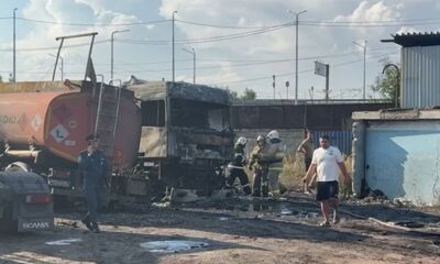 В Ярославле горели два грузовых автомобиля