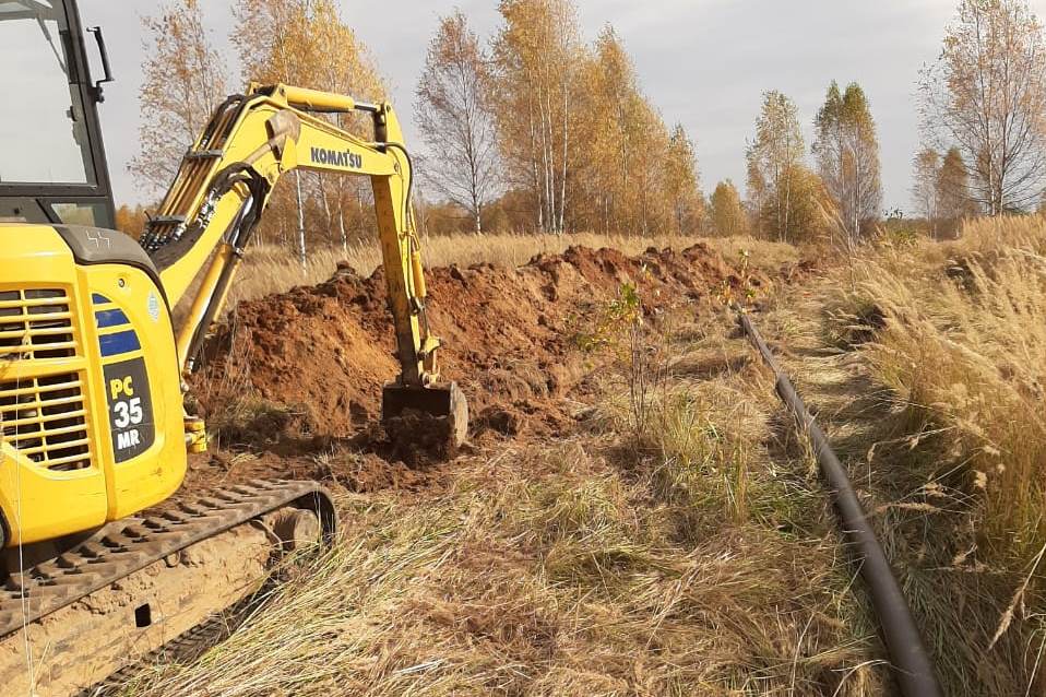 В Некрасовском районе строят газопровод высокого давления