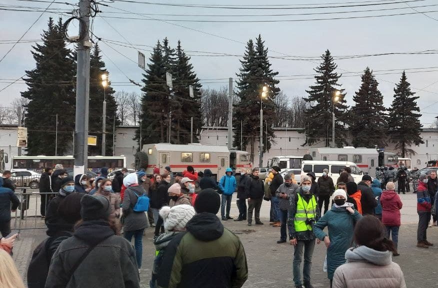 Общественник: полицейские на незаконной акции в центре Ярославля работали профессионально и очень корректно