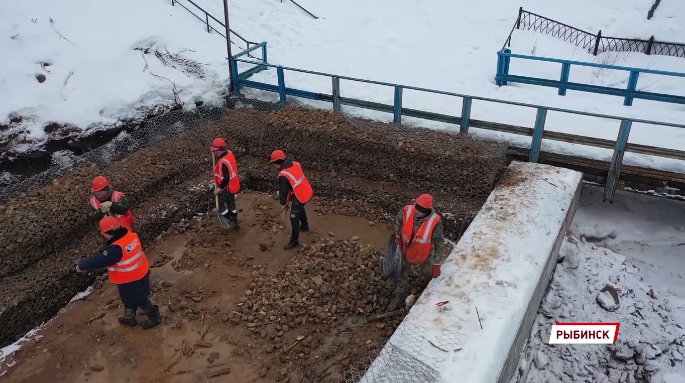 В Рыбинске продолжится берегоукрепление Волги