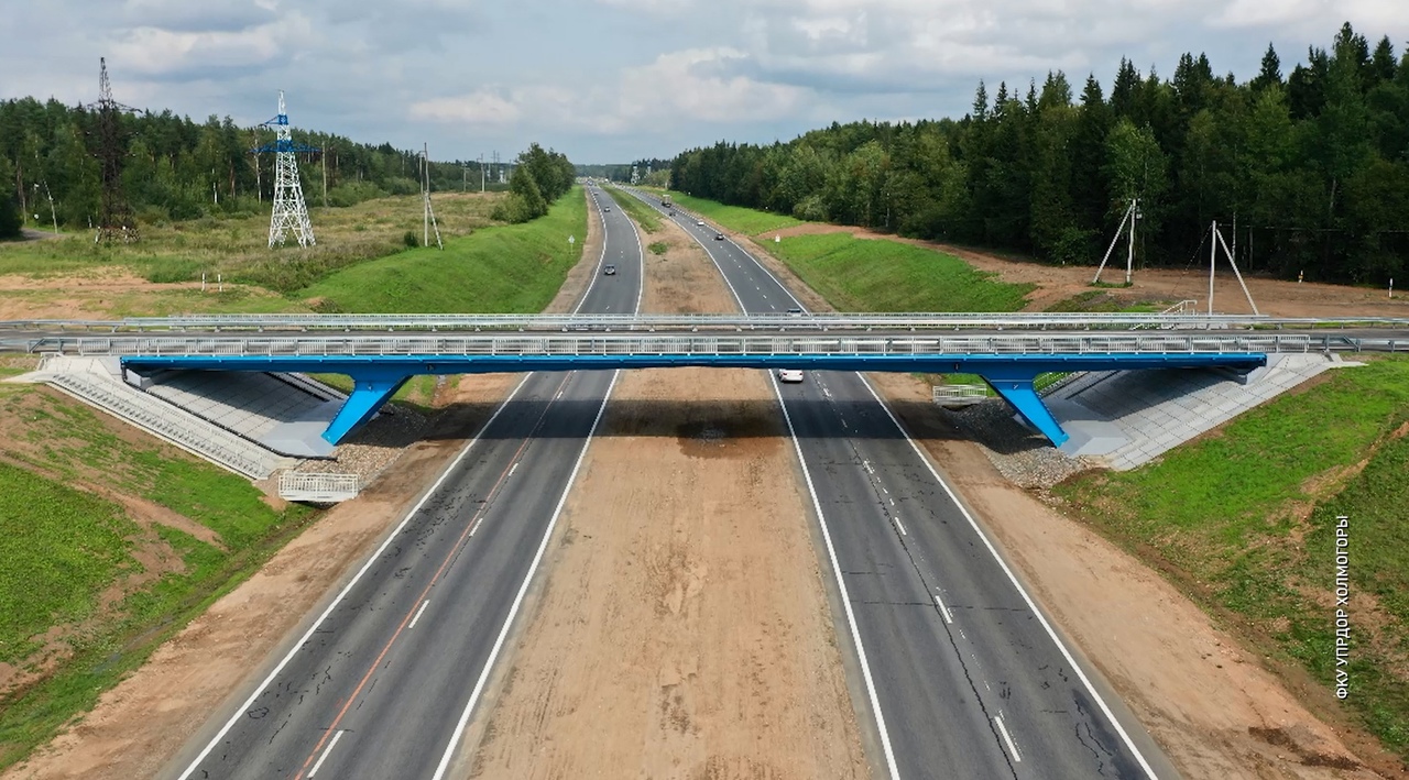 За год поток авто на трассе М8 «Холмогоры» вырос в полтора раза