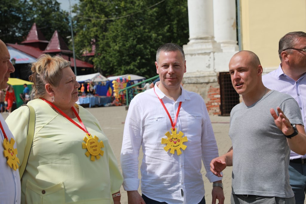В торжественных мероприятиях в честь юбилея города Мышкина принял участие Михаил Евраев
