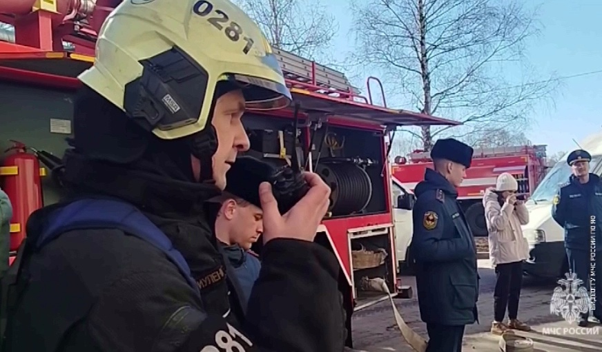 В Переславле-Залесском в центральной районной больнице прошли учения спасателей