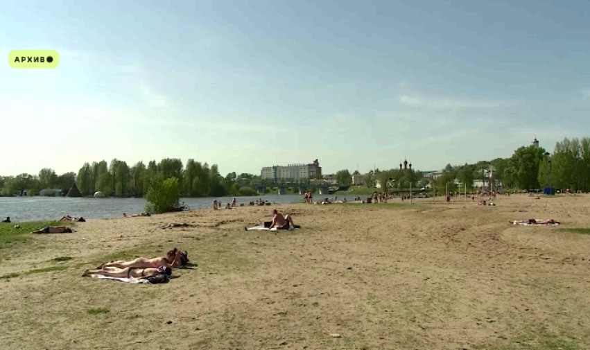 На пляжах в Ярославле можно только загорать