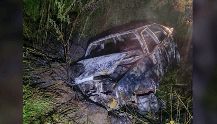 В машине находились трое: под Рыбинском сгорел автомобиль